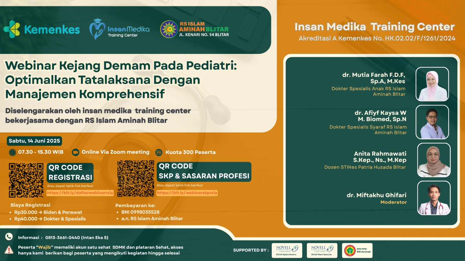 Webinar Kejang Demam Pada Pediatri: Optimalkan Tatalaksana Dengan Manajemen Komprehensif Angkatan 1