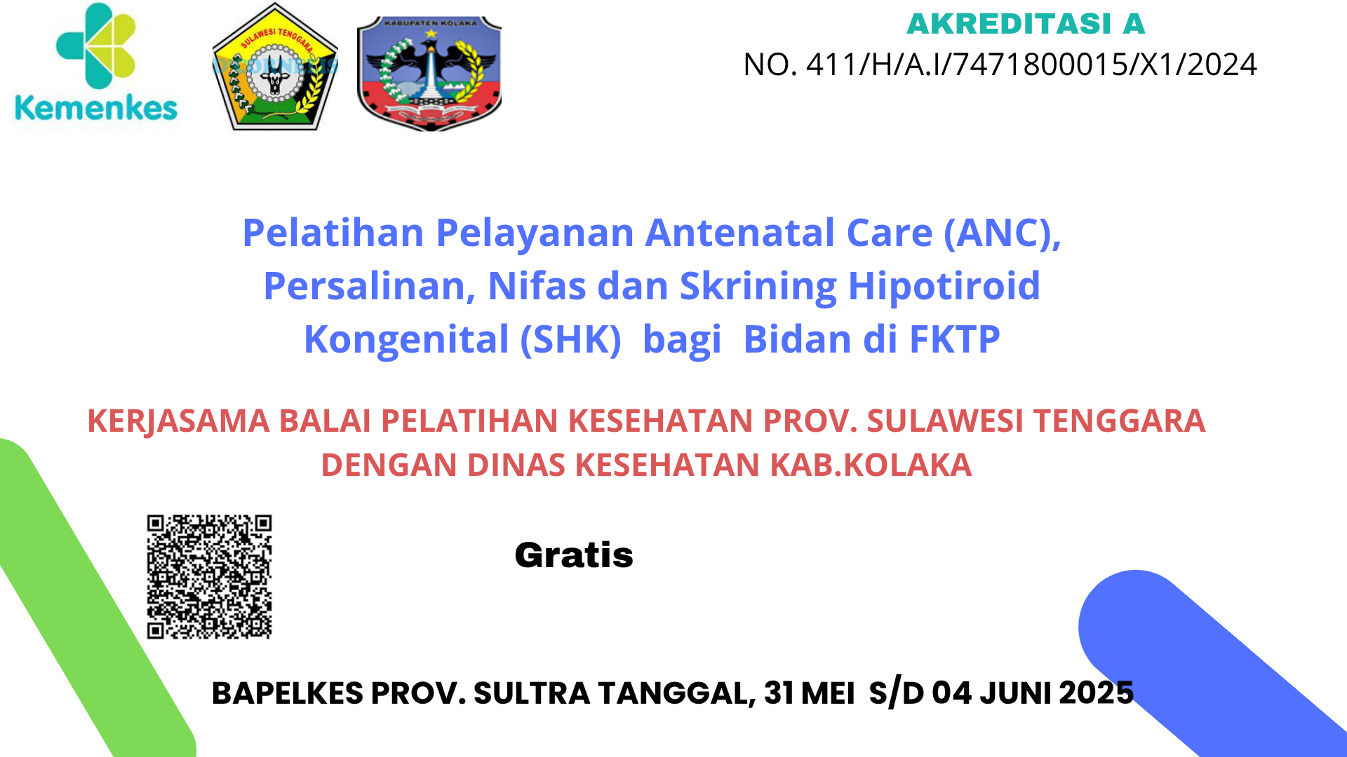 Pelatihan Pelayanan Antenatal Care, Persalinan, Nifas Dan Skrining Hipotiroid Kongenital (SHK) Bagi Bidan di FKTP Angkatan 1
