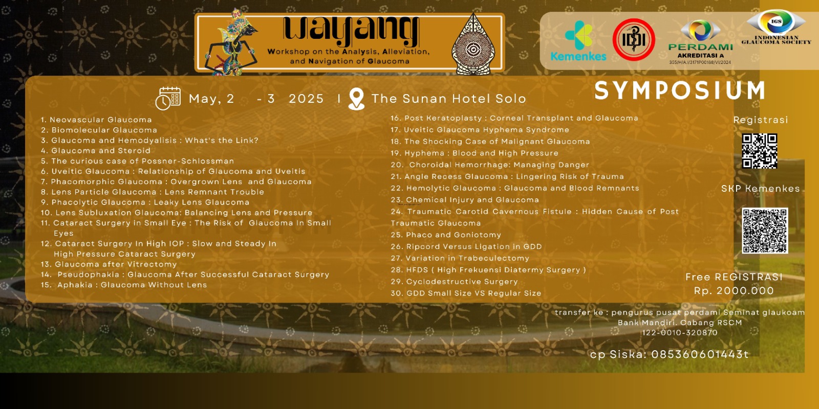 SYMPOSIUM 10th NATIONAL GLAUCOMA MEETING