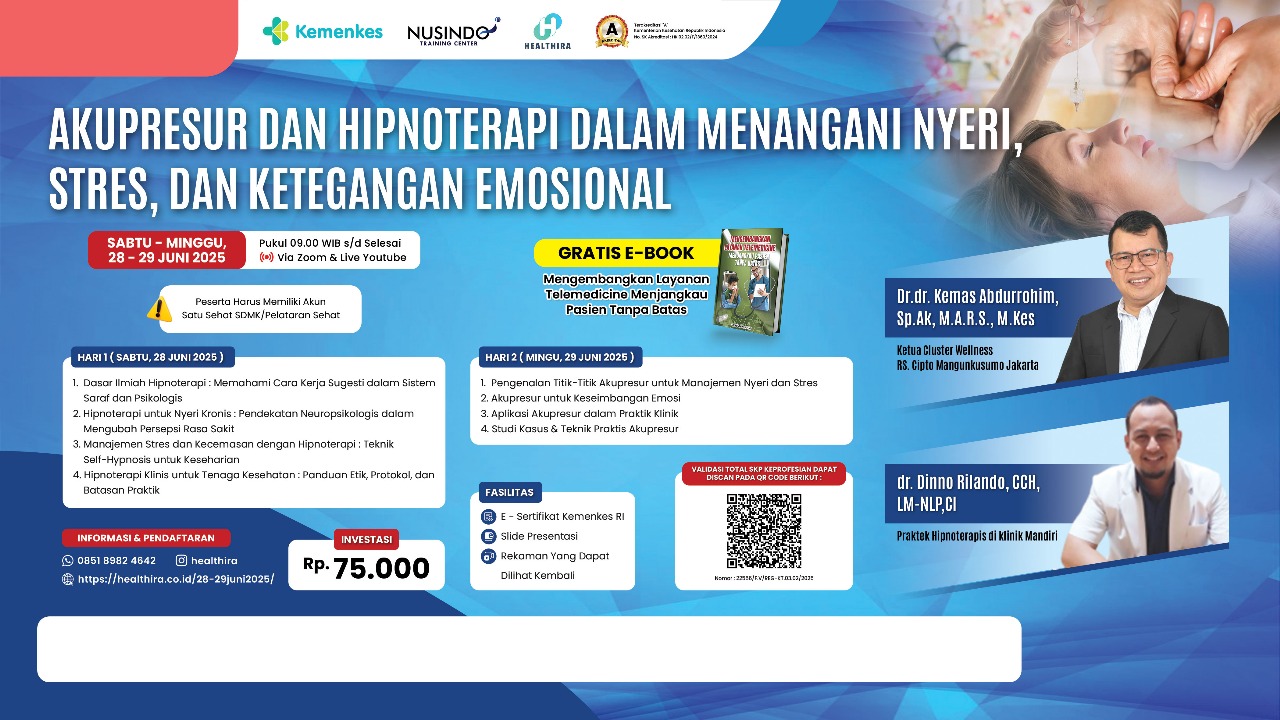 Akupresur dan Hipnoterapi dalam Menangani  Nyeri, Stres, dan Ketegangan Emosional Angkatan 1