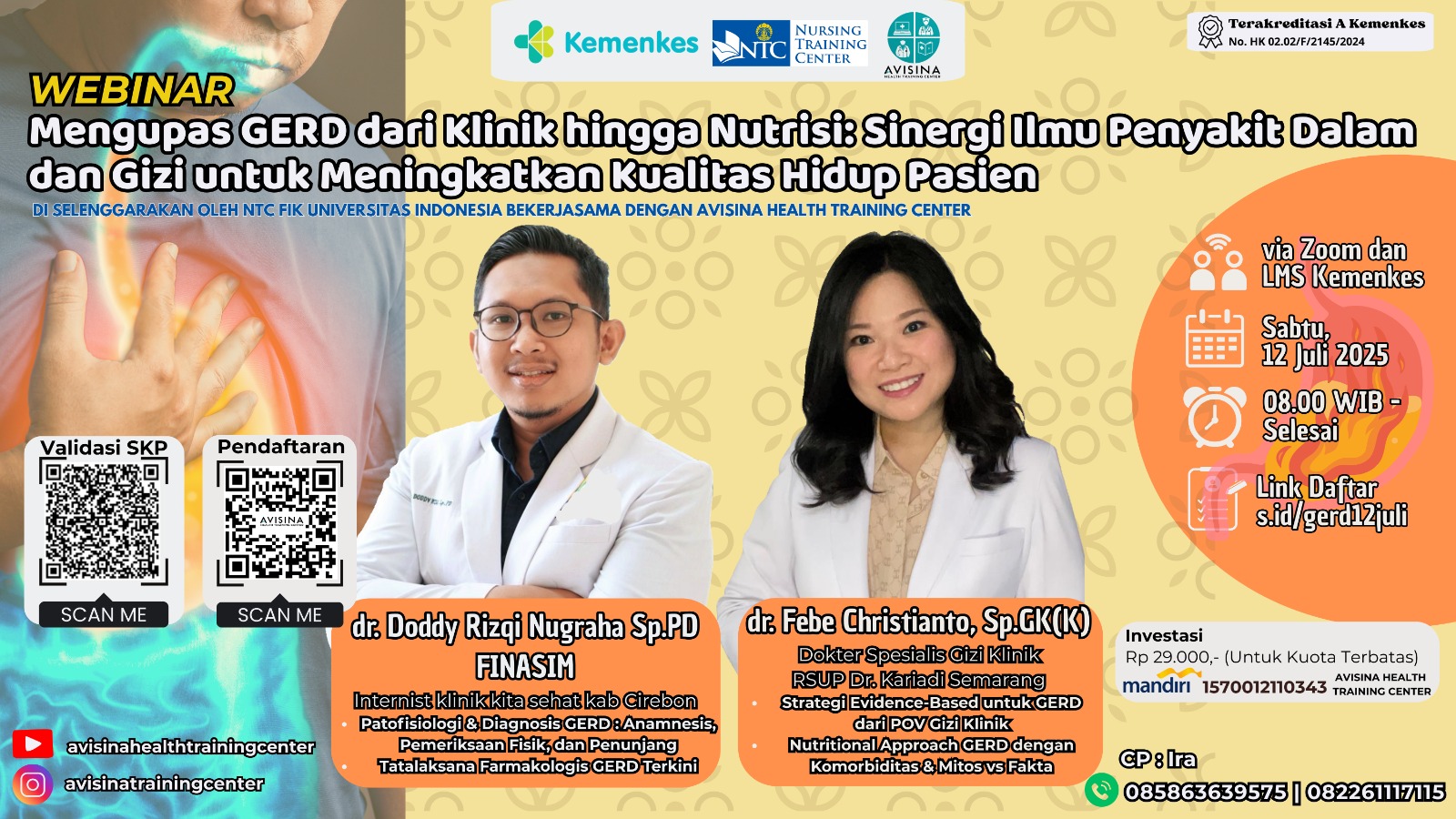 Mengupas GERD dari Klinis Hingga Nutrisi: Sinergi Ilmu Penyakit Dalam dan Gizi Untuk Meningkatkan Kualitas Hidup Pasien Angkatan 1