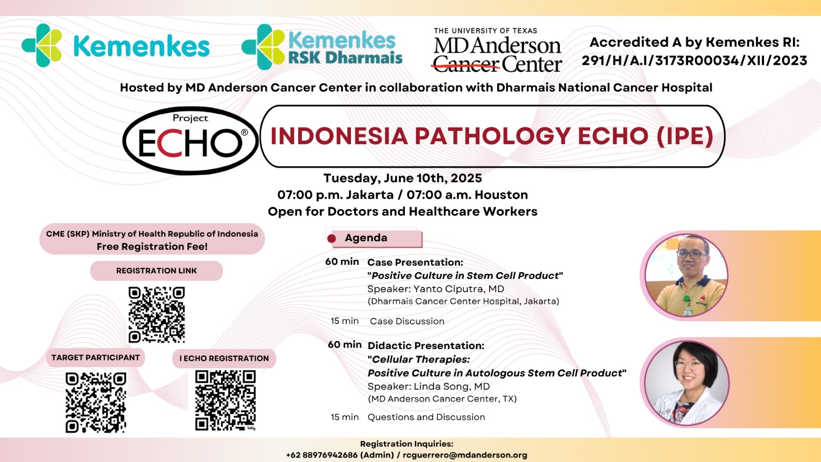Indonesia Pathology ECHO (IPE): Positive Culture in Autologous Stem  Cell Product Angkatan 3