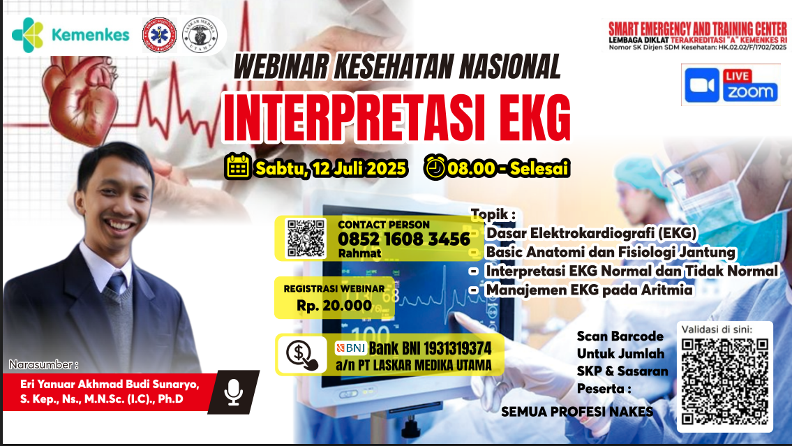 WEBINAR INTERPRETASI EKG  Angkatan 1