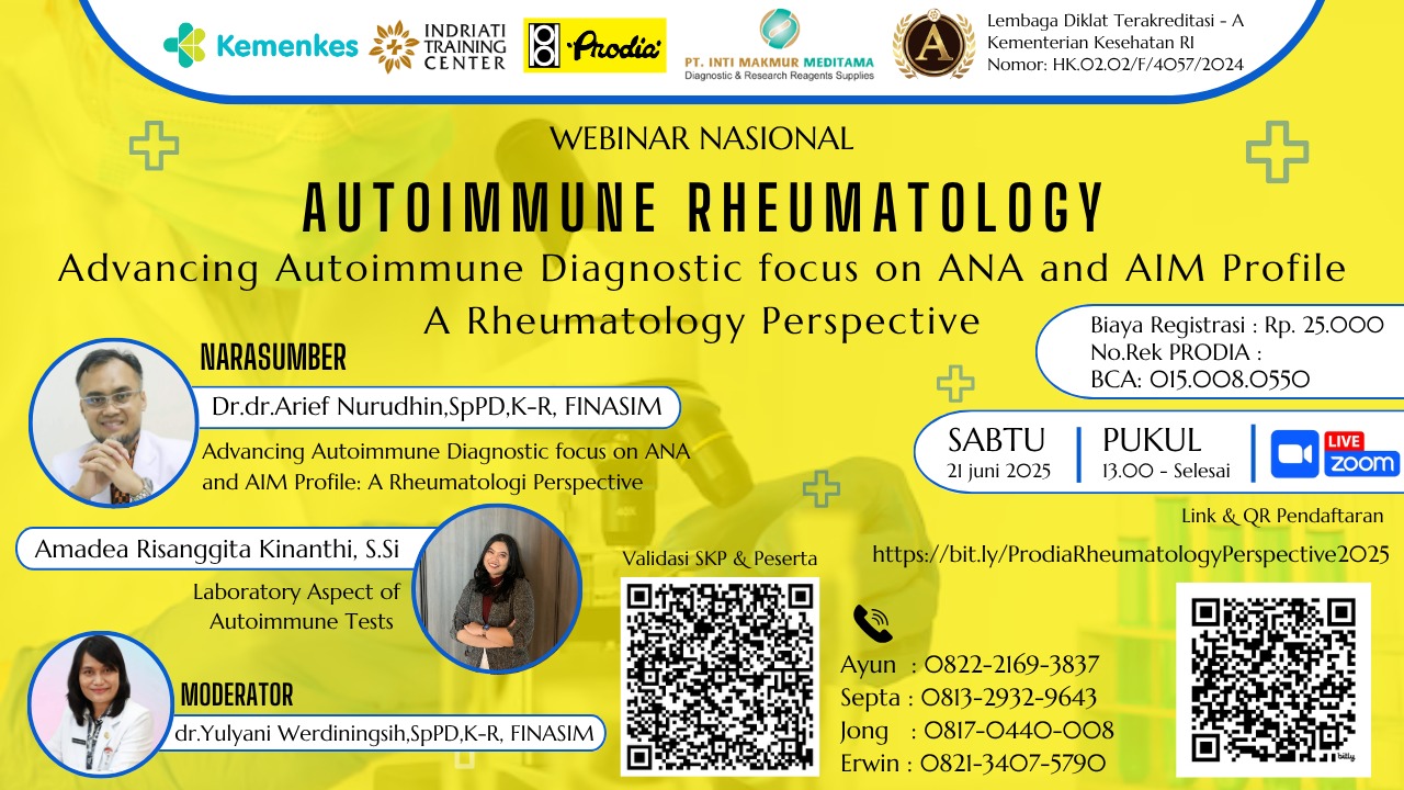 Autoimmune Reumatologi: Advancing Autoimmune Diagnostic Focus on ANA and AIM Profile A Rheumatologi Perspective Angkatan 1