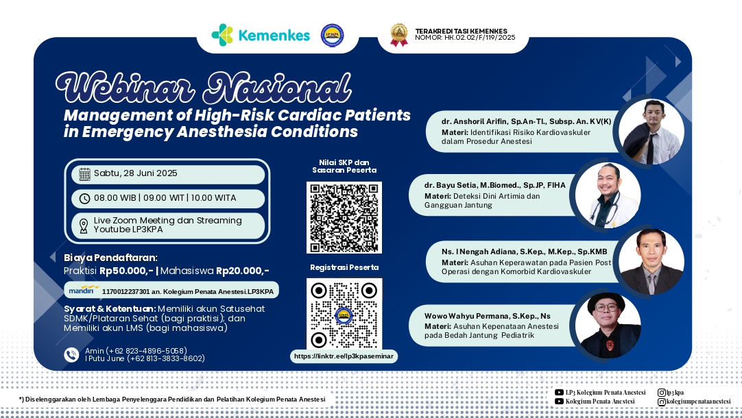 MANAGEMENT OF HIGH-RISK CARDIAC PATIENTS IN EMERGENCY ANESTHESIA CONDITIONS Angkatan 2