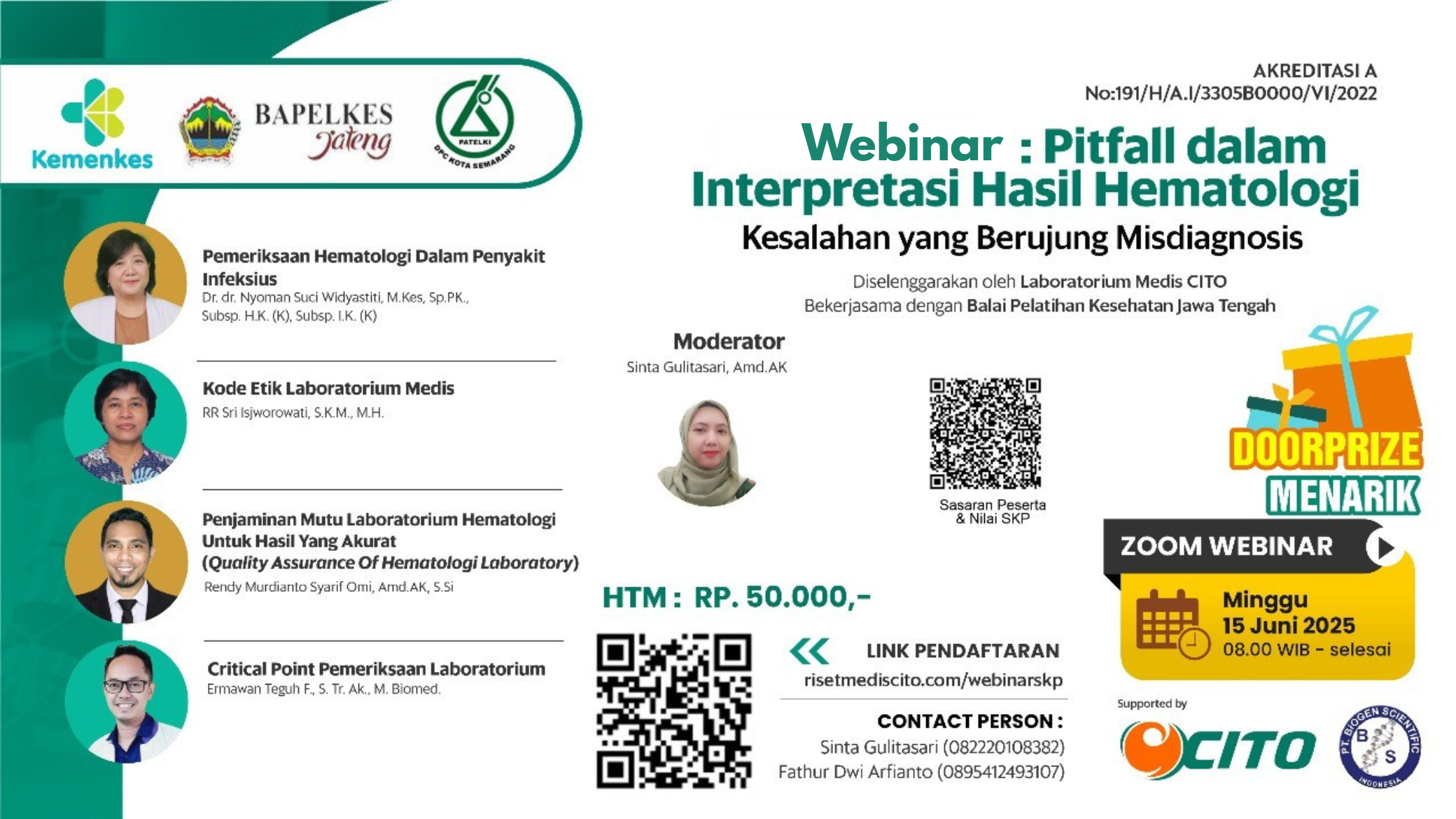 “PITFALL DALAM INTERPRETASI HASIL HEMATOLOGI: KESALAHAN YANG BERUJUNG MISDIAGNOSIS” Angkatan 1