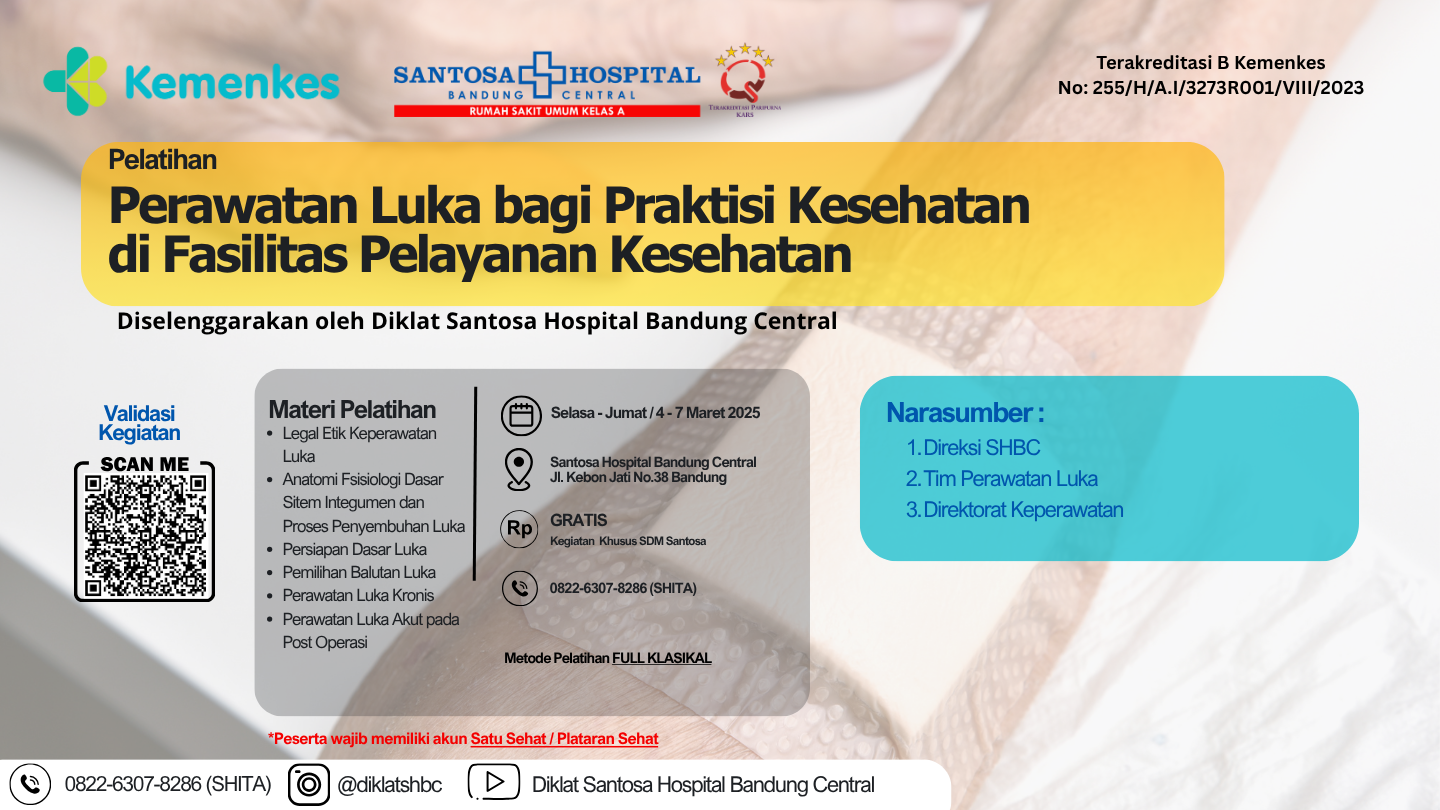 Pelatihan Perawatan Luka bagi Praktisi Kesehatan di Fasilitas Pelayanan Kesehatan Angkatan 1