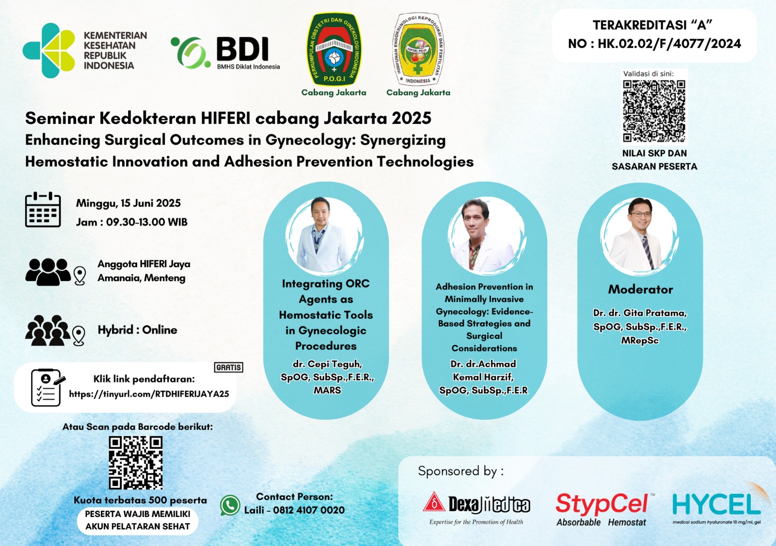 Enhancing Surgical Outcomes in Gynecology: Synergizing  Hemostatic Innovation and Adhesion Prevention Technologies Angkatan 1