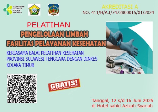 Pelatihan Pengelolaan Limbah Fasyankes Angkatan 1