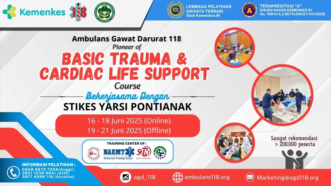 Pelatihan Basic Trauma Cardiac Life Support (BTCLS) Angkatan 82