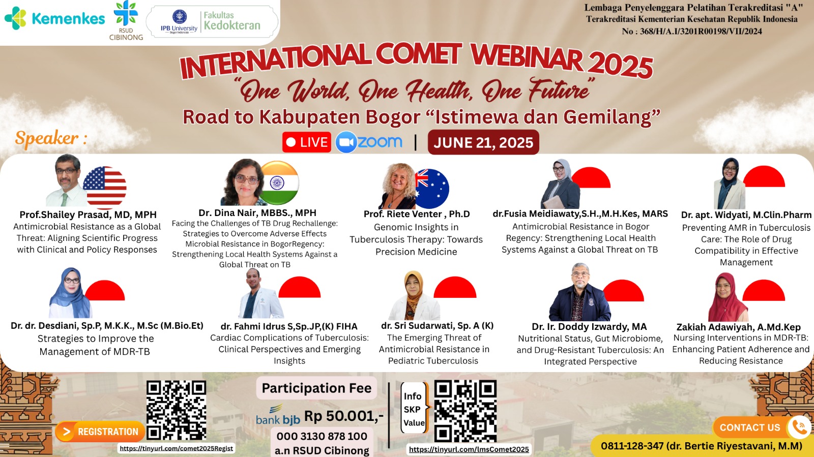 COMET (Cibinong Medical Update) Internasional 2025: "One World, One Health, One Future: Road to Kabupaten Bogor Istimewa dan Gemilang”. Angkatan 1