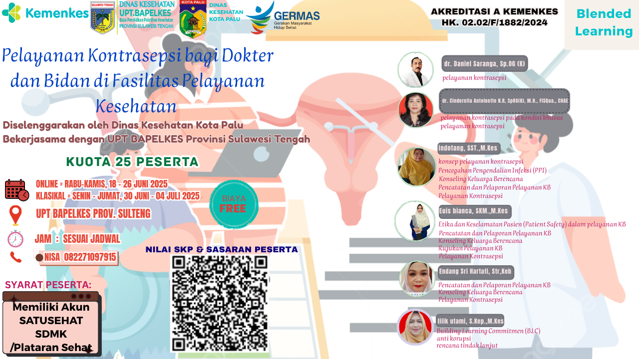 Pelatihan Pelayanan Kontrasepsi bagi Dokter dan Bidan di Fasilitas Pelayanan Kesehatan Angkatan 1