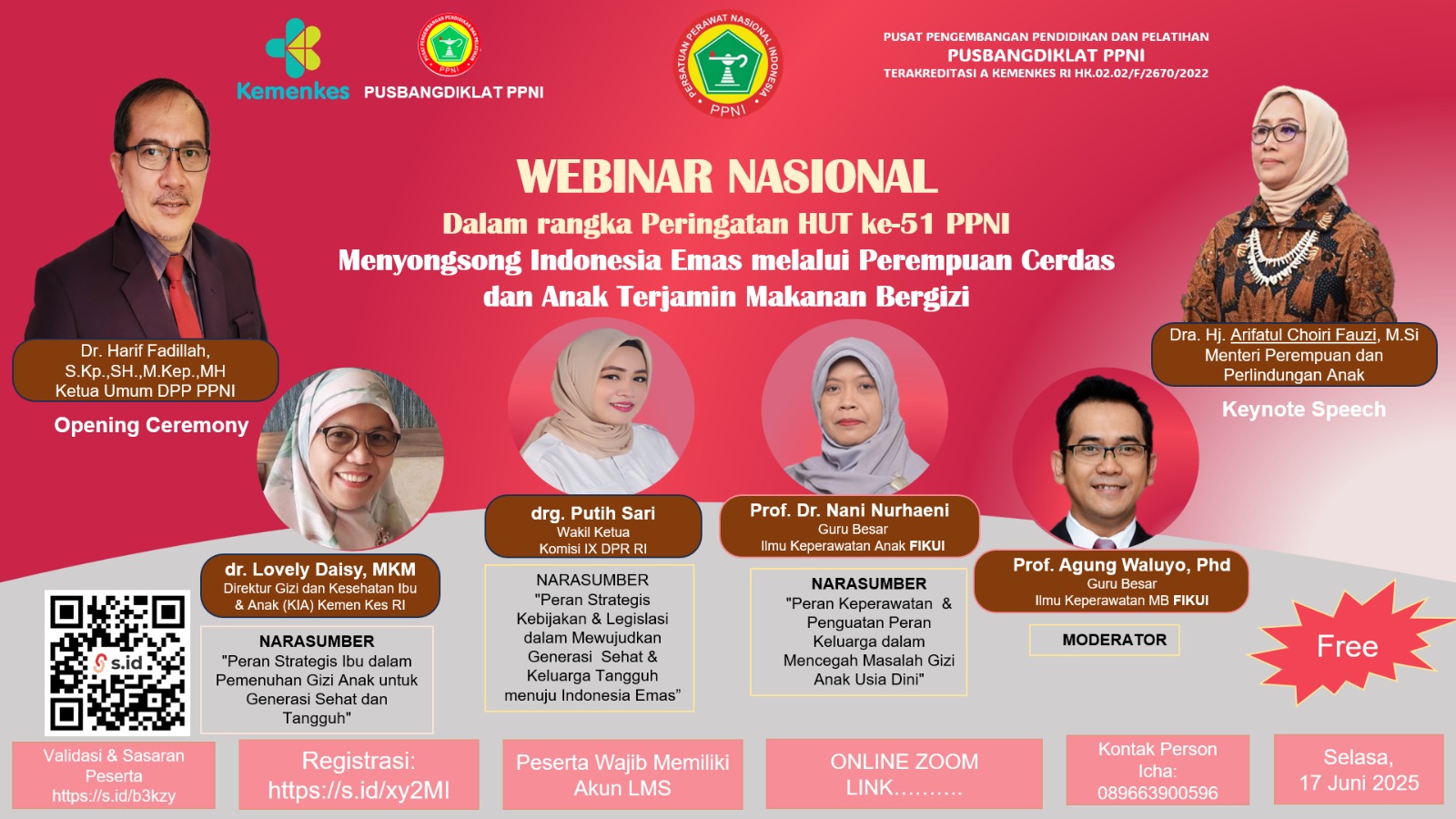 Menyongsong Indonesia Emas Melalui Perempuan Cerdas dan Anak Terzamin Makanan Bergizi” Angkatan 1