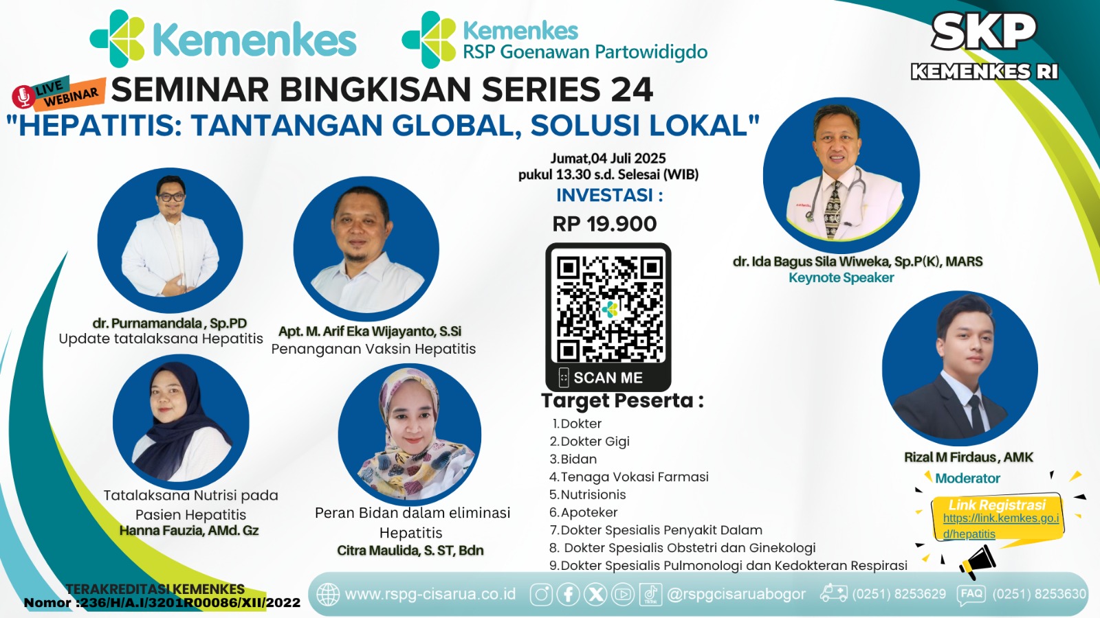:  SEMINAR BINGKISAN SERIES 24 "Hepatitis: Tantangan Global, Solusi Lokal" Angkatan 1