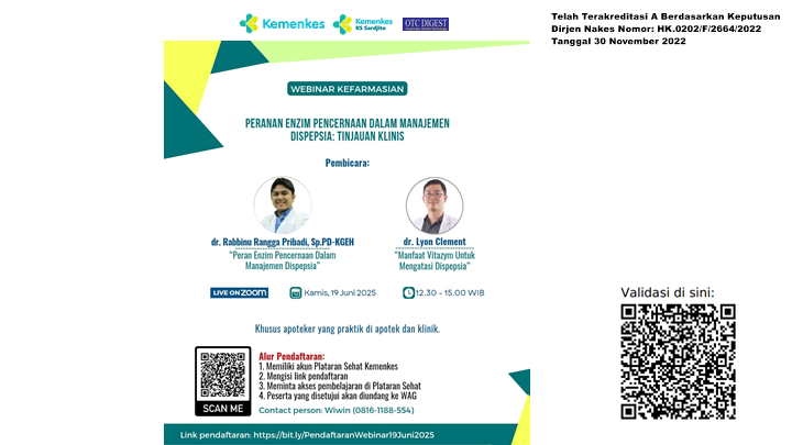 Webinar Peranan Enzim Pencernaan dalam Manajemen Dispepsia: Tinjauan Klinis Angkatan 1