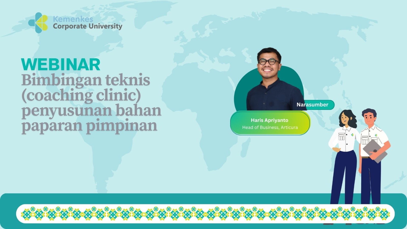 Webinar  Bimbingan Teknis Coaching Clinic Penyusunan Bahan Paparan Pimpinan 