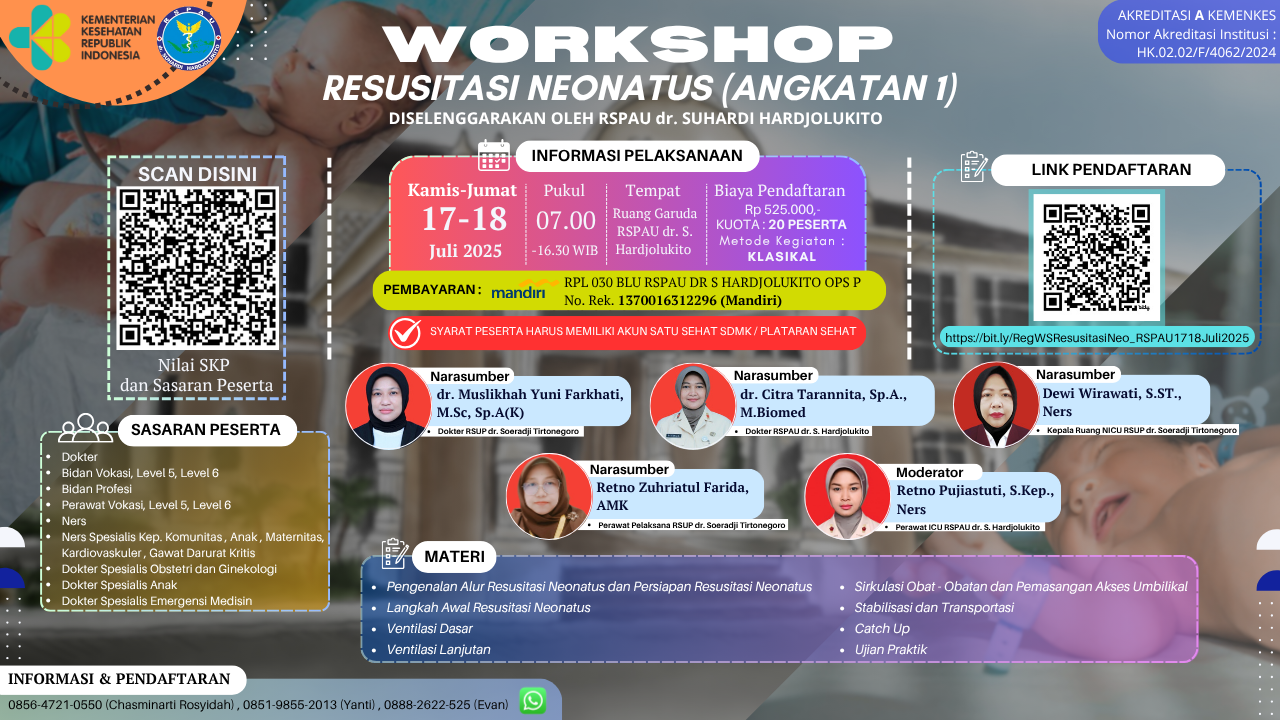 WORKSHOP RESUSITASI NEONATUS Angkatan 1