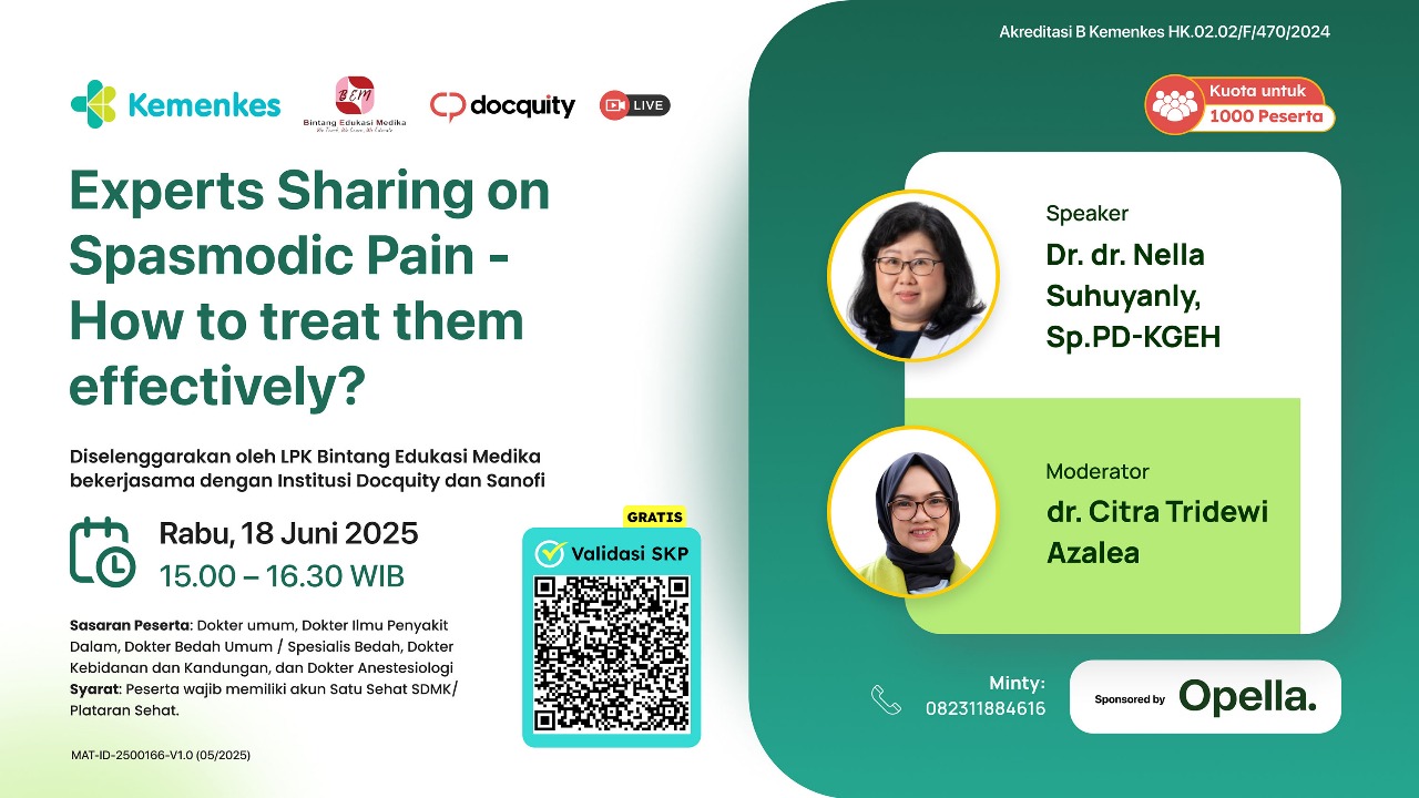 Webinar "Experts Sharing on Spasmodic Pain - How to treat them effectively?" Angkatan 1