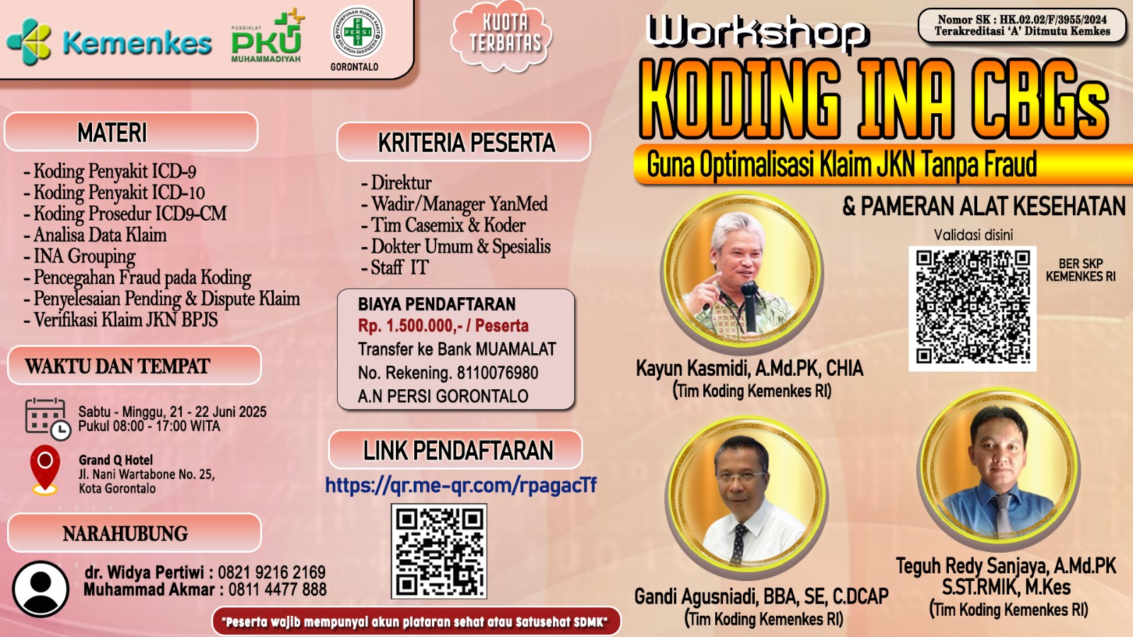 Workshop Koding Ina Cbg Guna Optimalisasi Klaim Jkn Tanpa Fraud Angkatan 3