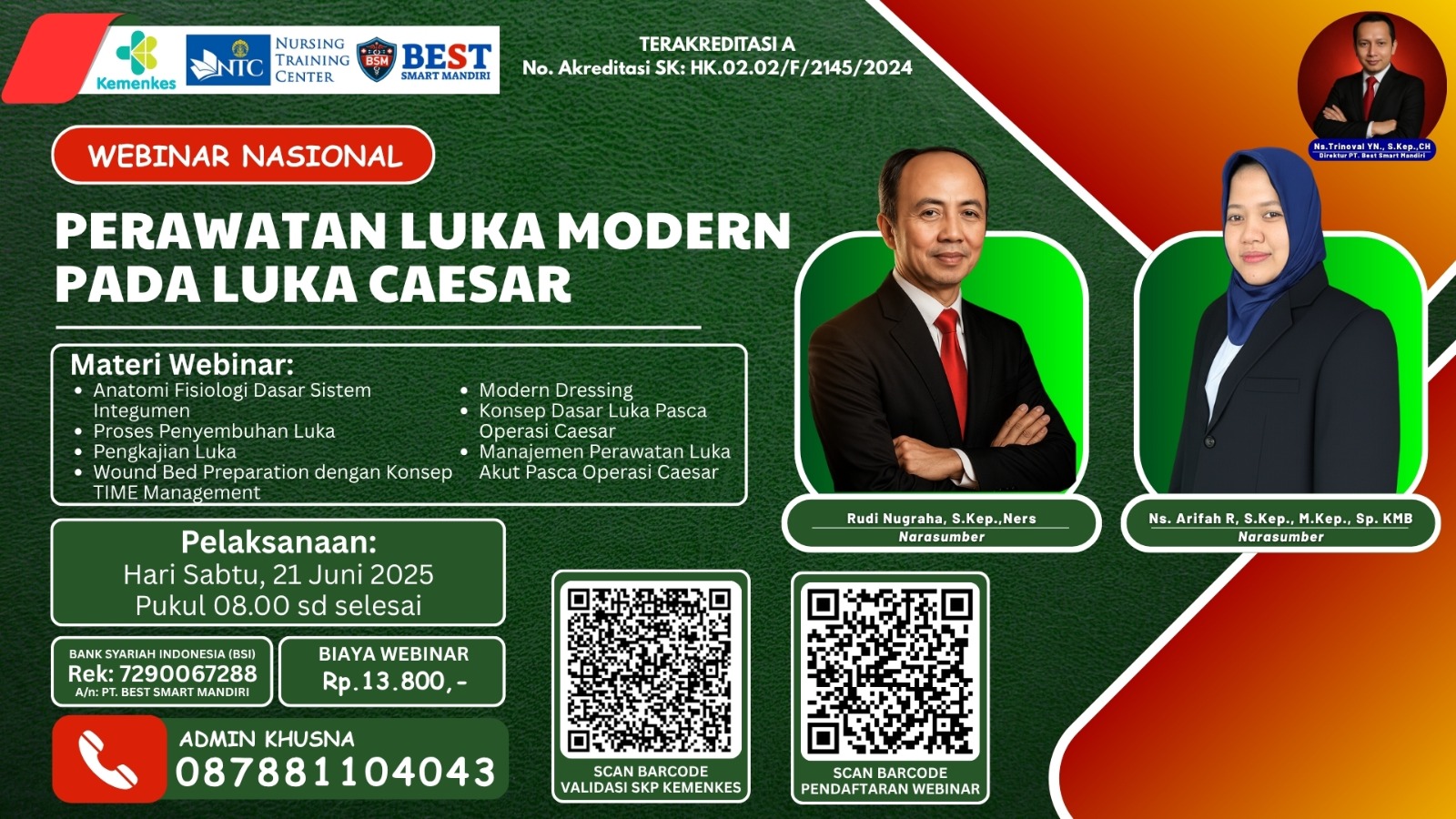 Perawatan Luka Modern Pada Luka Caesar Angkatan 1