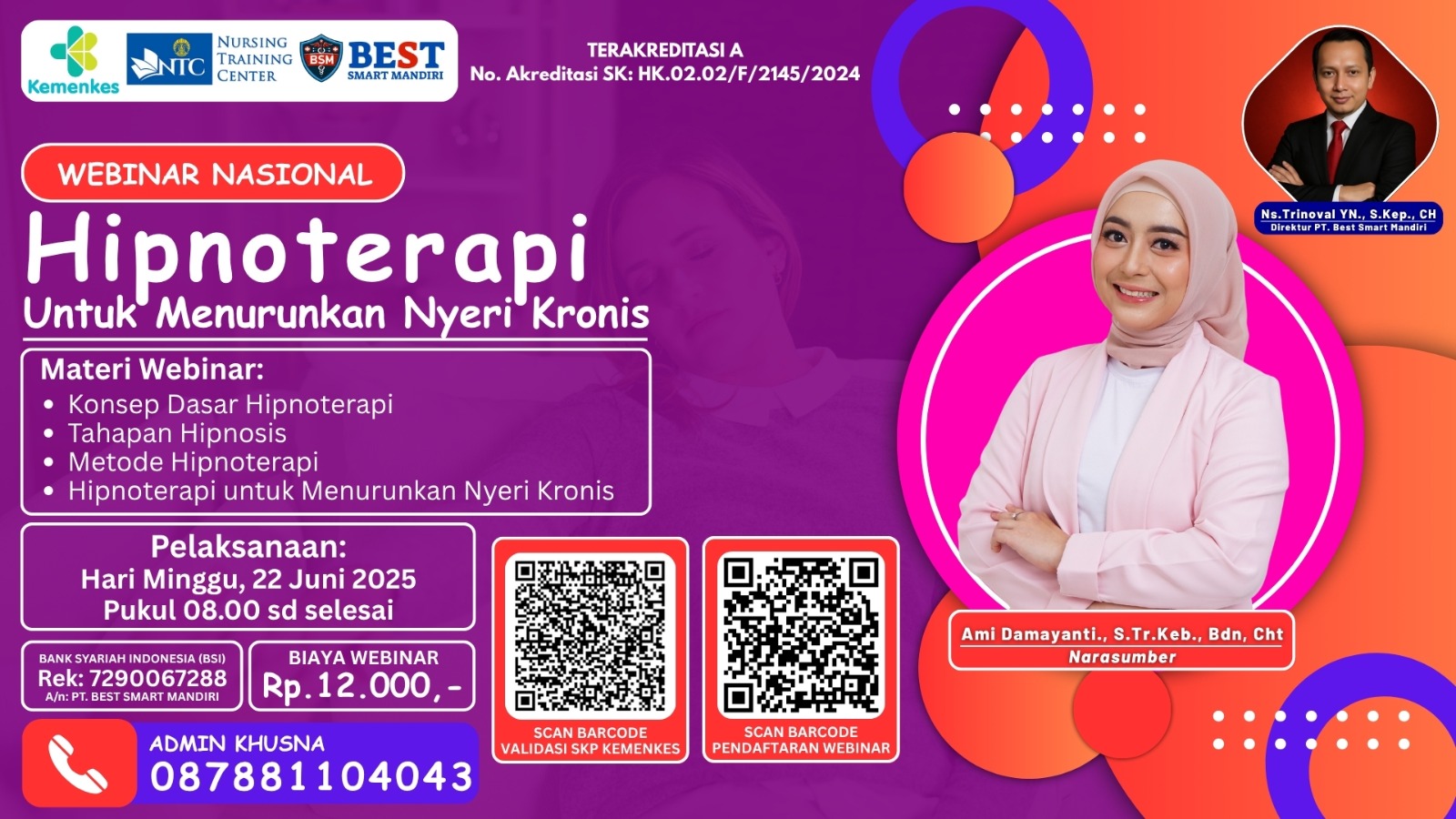 Hipnoterapi Untuk Menurunkan Nyeri Kronis Angkatan 1