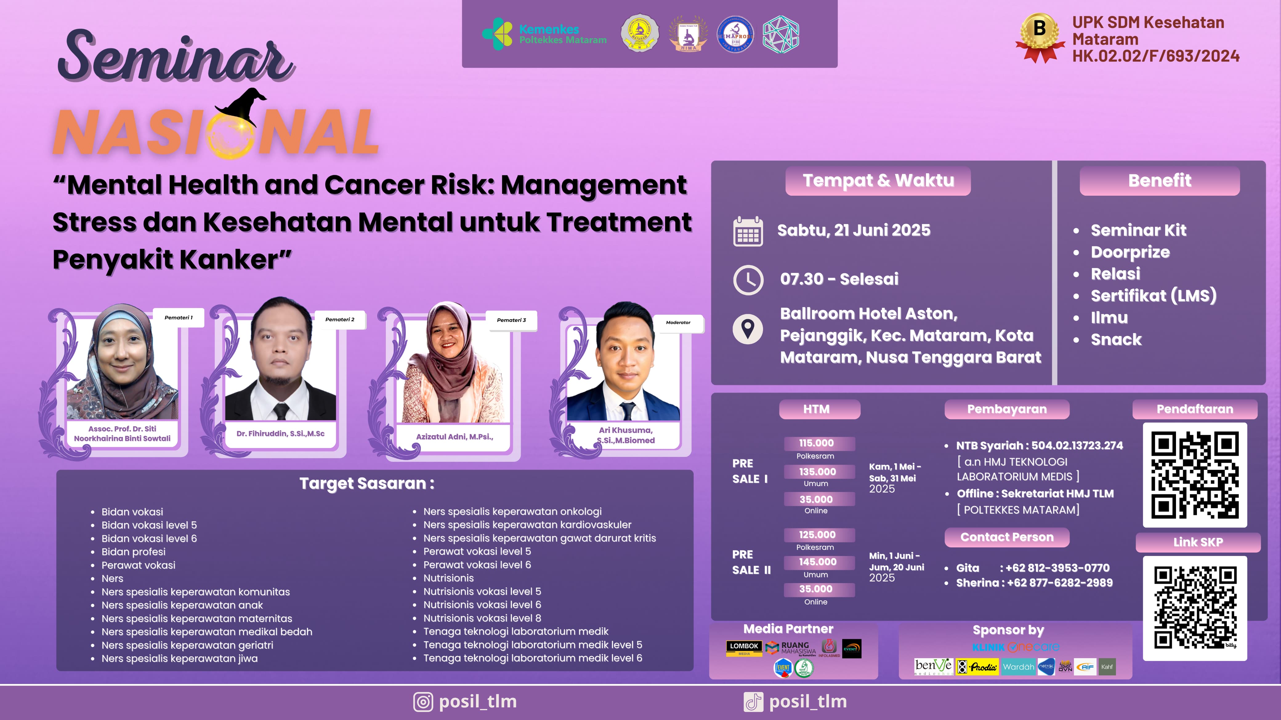 MENTAL HEALTH AND CANCER RISK: MANAGEMENT STRESS DAN KESEHATAN MENTAL UNTUK TREATMENT PENYAKIT KANKER Angkatan 1