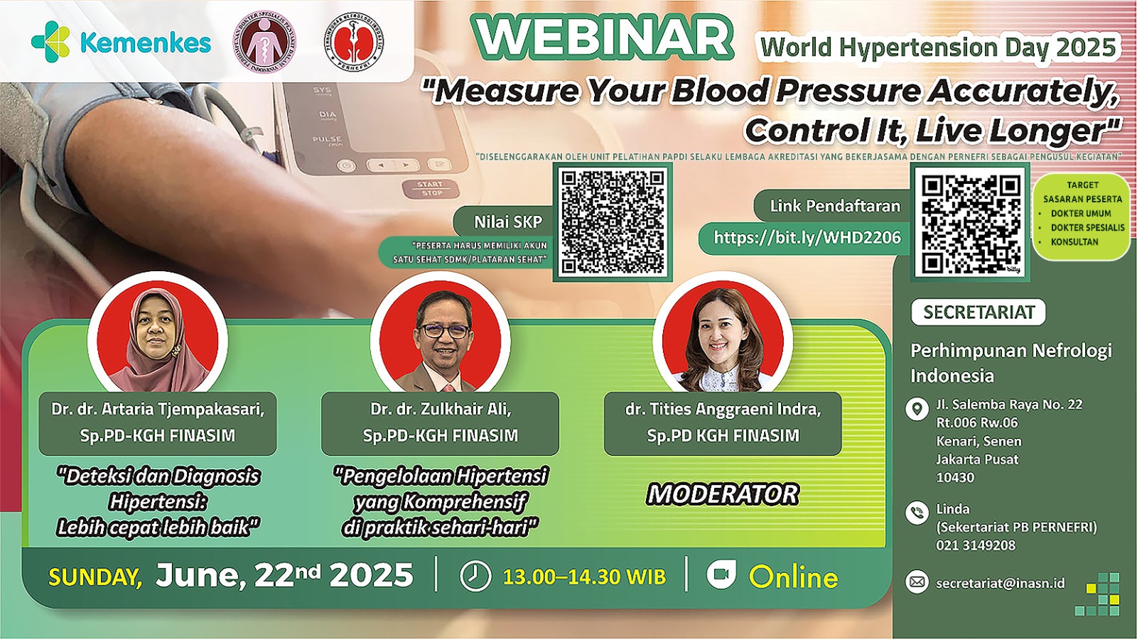 Webinar World Hypertension Day 2025 - MEASURE YOUR BLOOD PRESSURE ACCURATELY, CONTROL IT, LIVE LONGER Angkatan 1