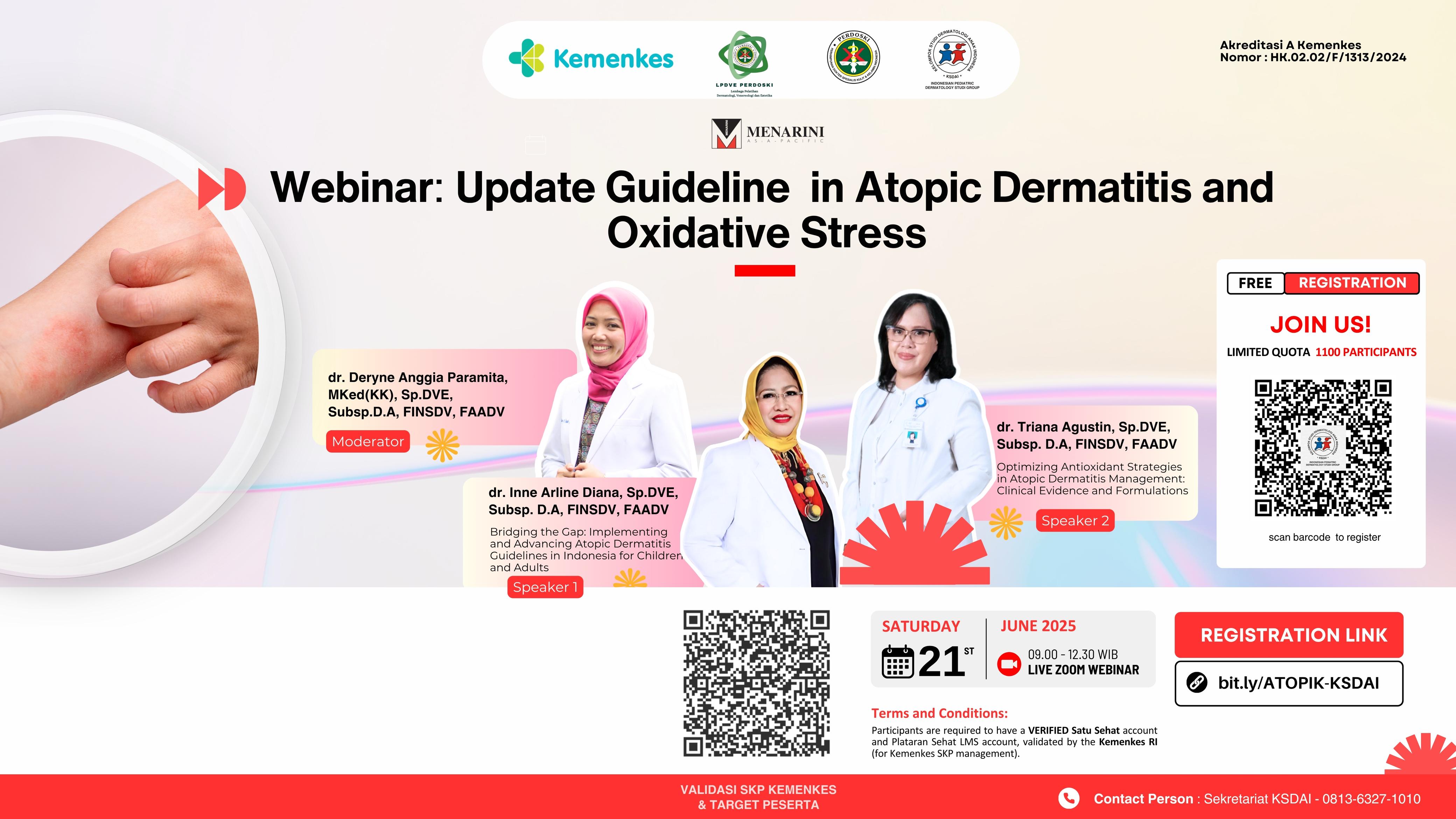Webinar Update Guidelines in Atopic Dermatitis and Oxidative Stress Angkatan 1