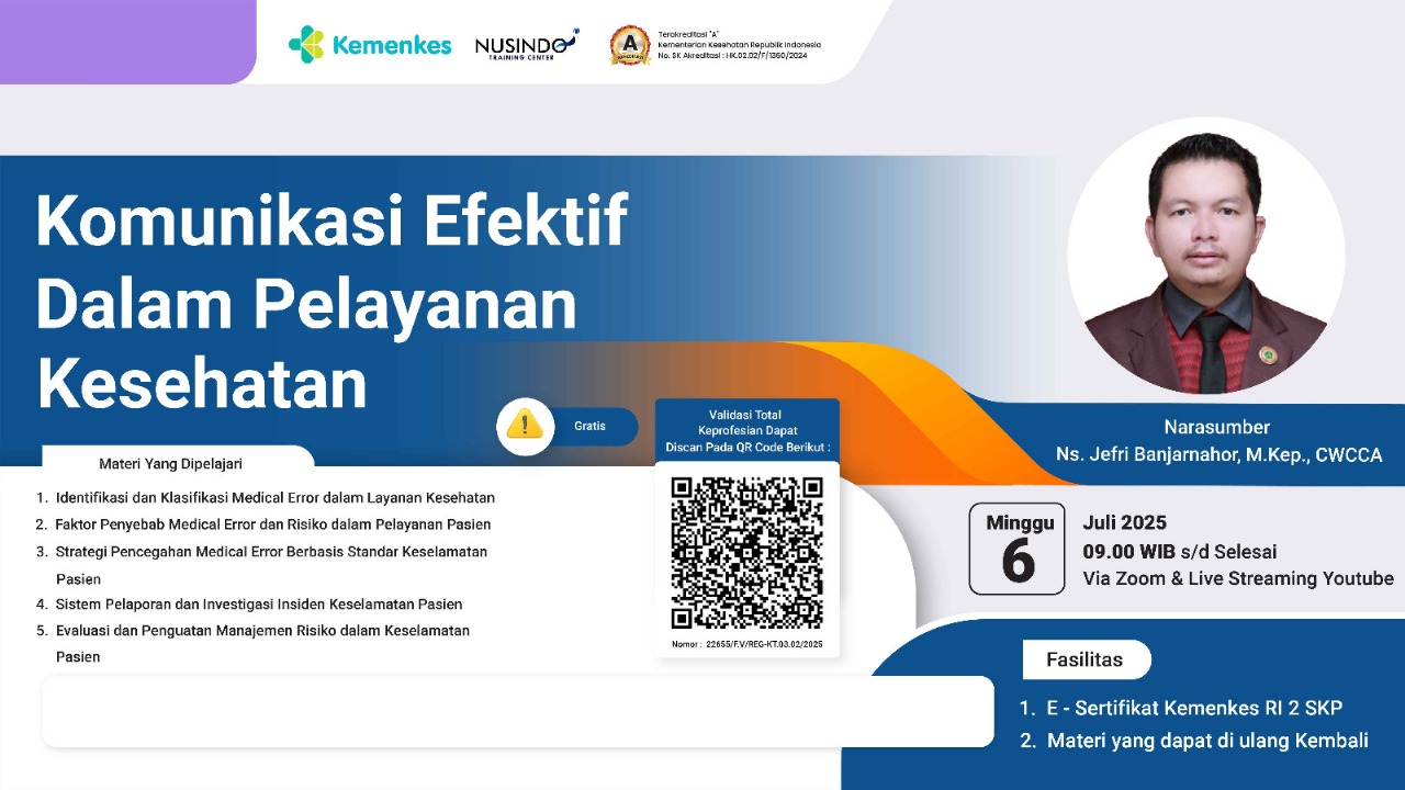 Komunikasi Efektif dalam Pelayanan Kesehatan Angkatan 3