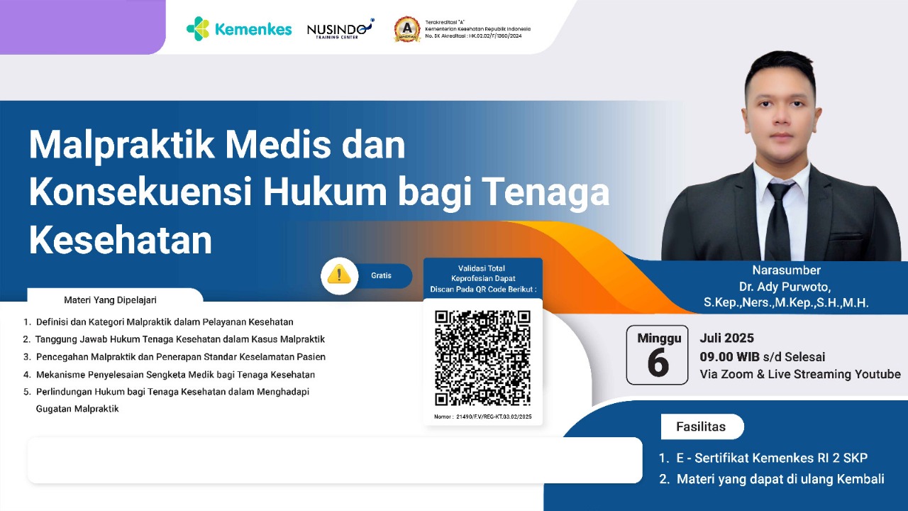 Malpraktik Medis Dan Konsekuensi  Hukum Bagi Tenaga Kesehatan Angkatan 2