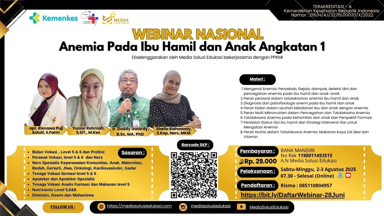 Webinar Anemia Pada Ibu Hamil dan Anak Angkatan 1