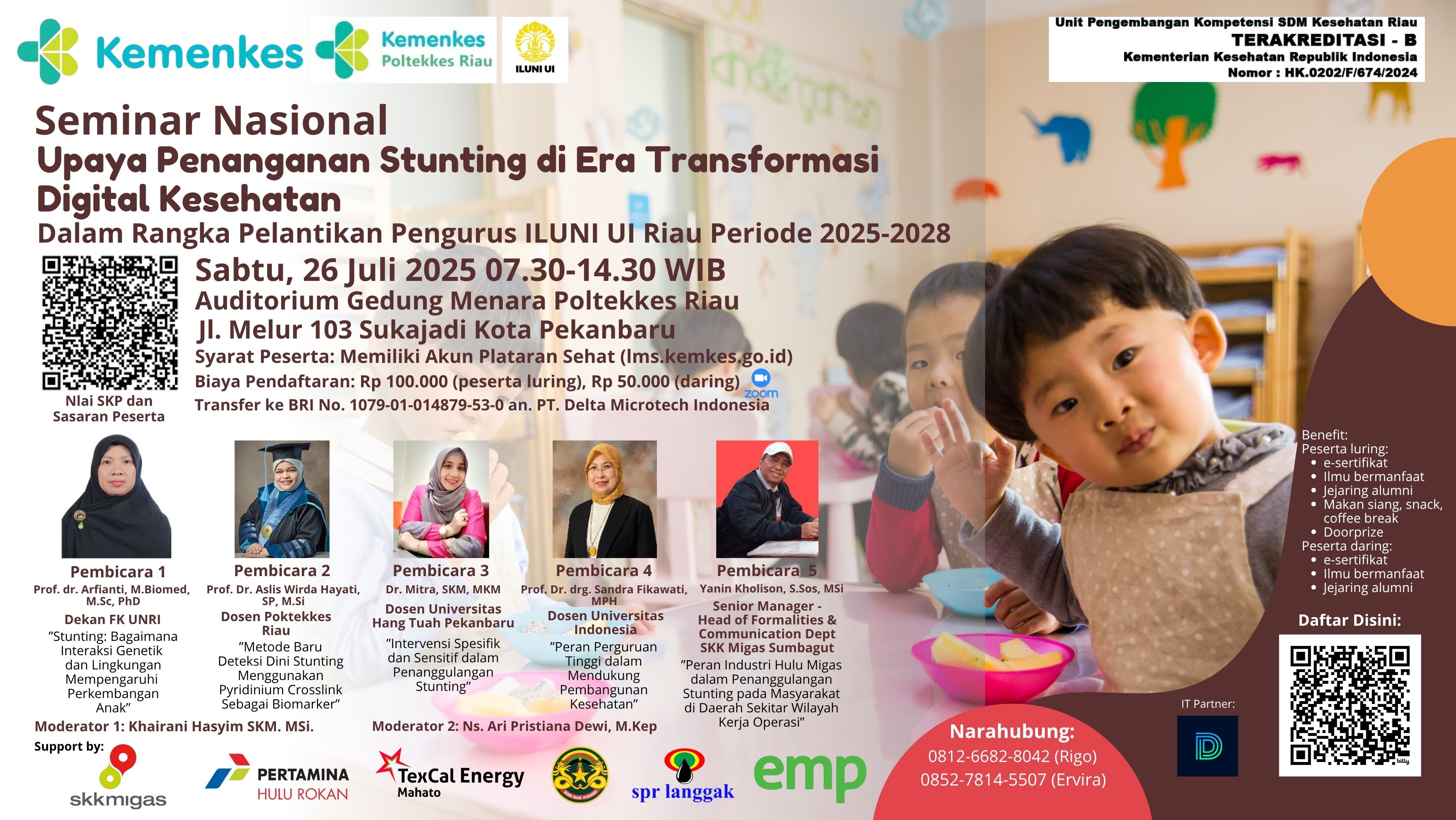 Seminar Nasional “Upaya Penanganan Stunting di Era Transformasi Digital Kesehatan” Angkatan 1
