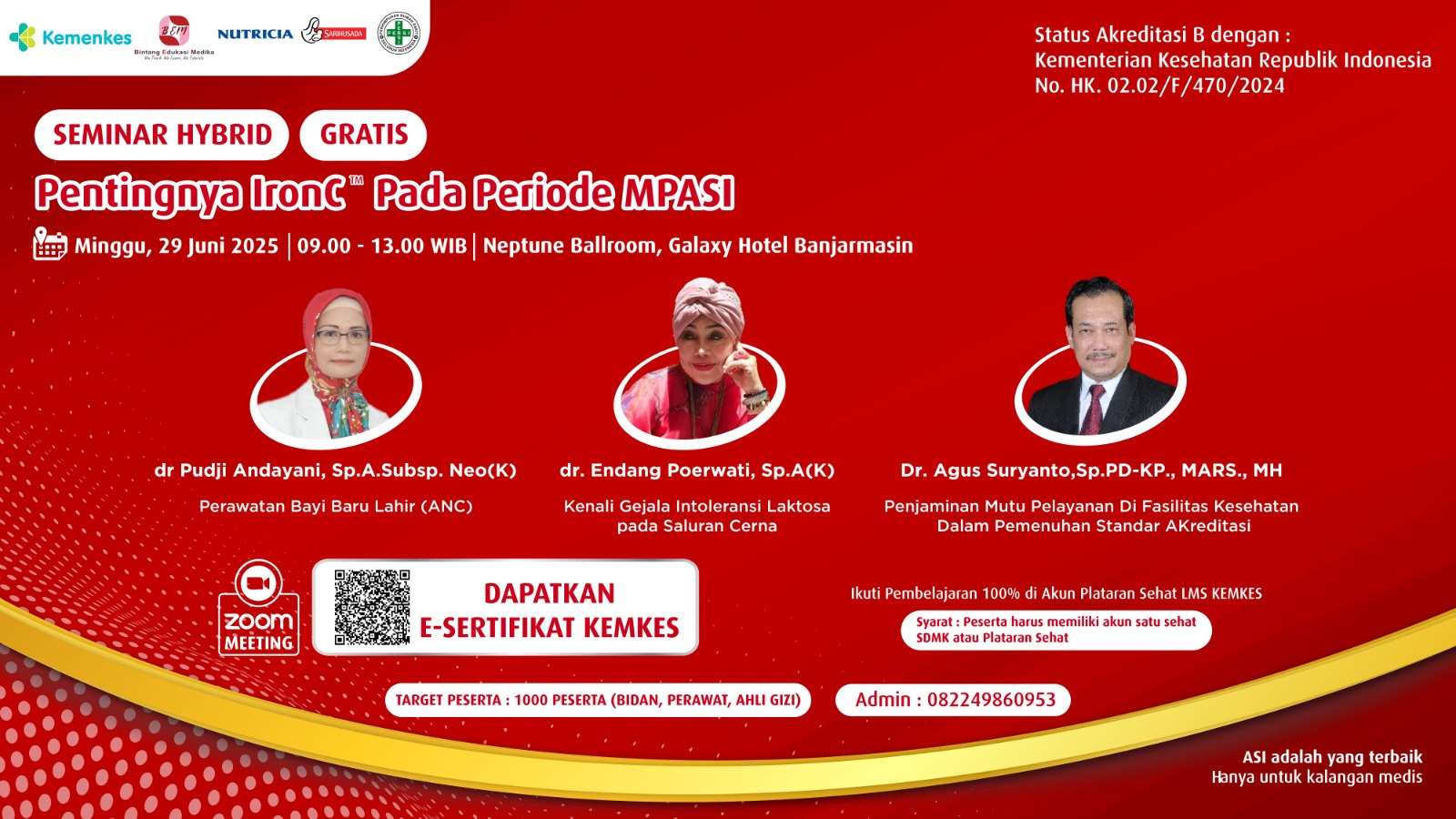 DSP Seminar - "Pentingnya Iron C Pada Periode MPASI" Angkatan 1