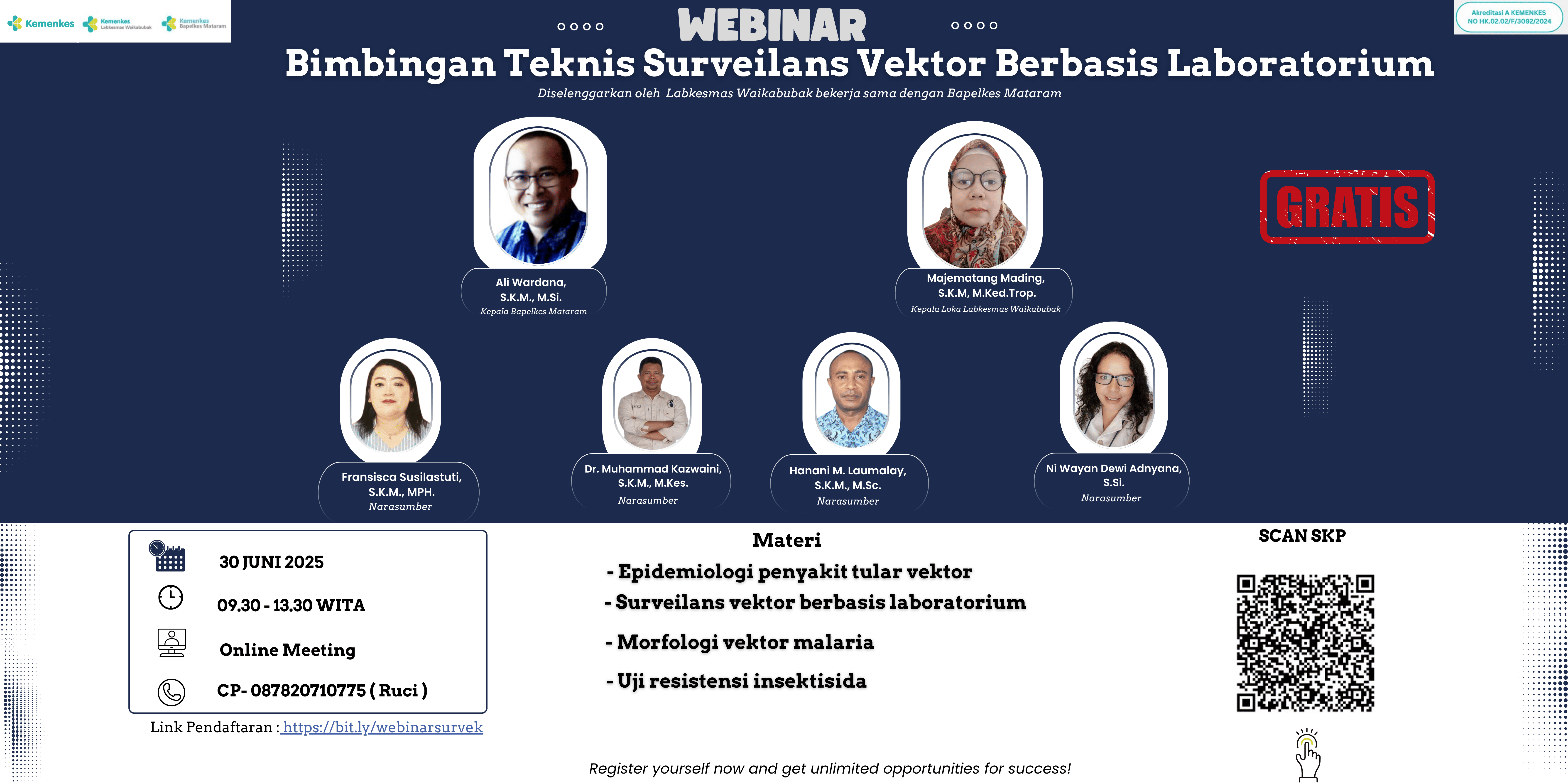 Bimbingan Teknis Surveilans Vektor Berbasis Laboratorium Angkatan 1