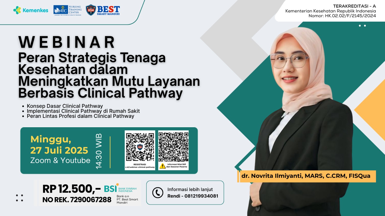 Peran Strategis Tenaga Kesehatan dalam Meningkatkan Mutu Layanan Berbasis Clinical Pathway Angkatan 1