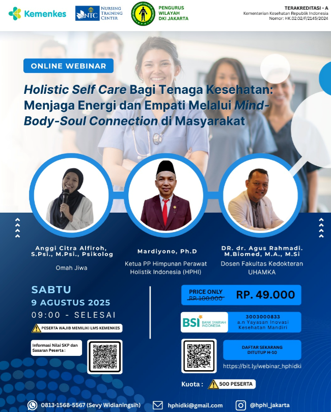 Holistic Self Care Bagi Tenaga Kesehatan : Menjaga Energi dan Empati Melalui Mind-Body-Soul Connection di Masyarakat Angkatan 1