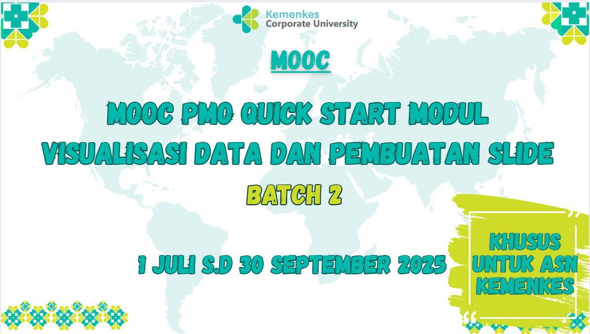 MOOC PMO Quick Start Modul Visualisasi Data Dan Pembuatan Slide Batch 2