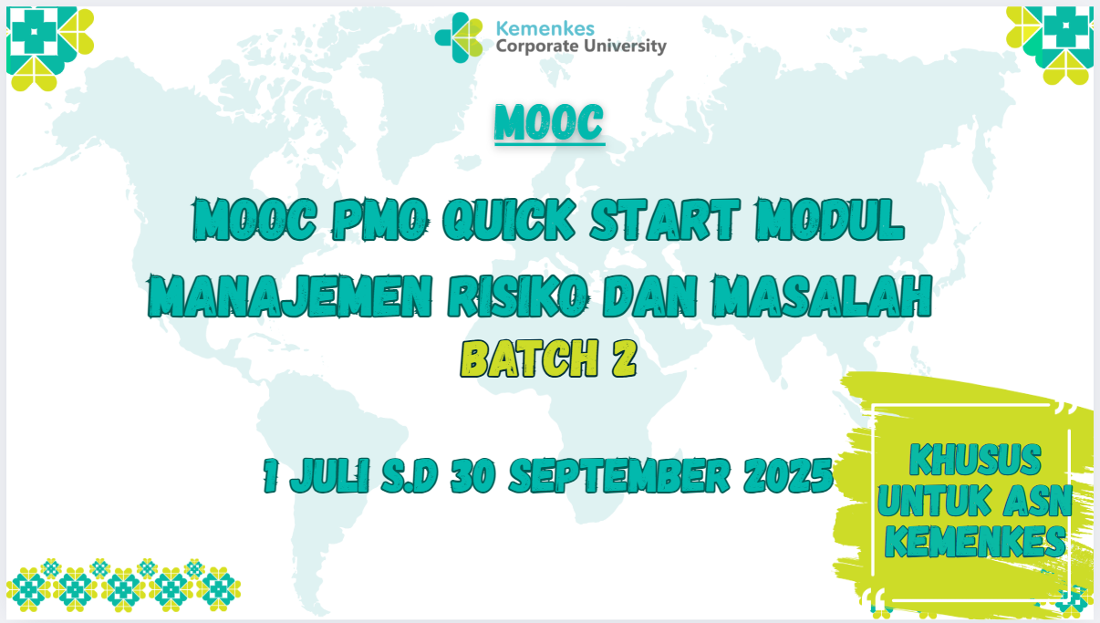 MOOC PMO Quick Start Modul Manajemen Risiko dan Masalah Batch 2