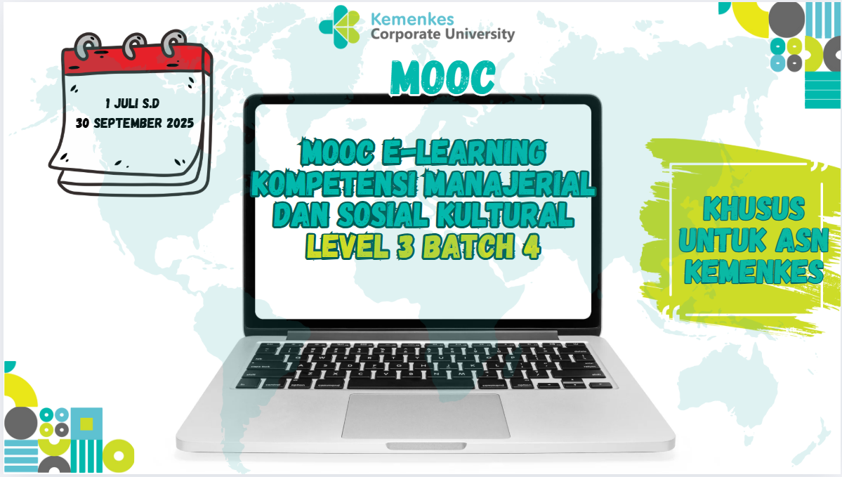 MOOC E-Learning Kompetensi Manajerial Dan Sosial Kultural Level 3 Batch 4