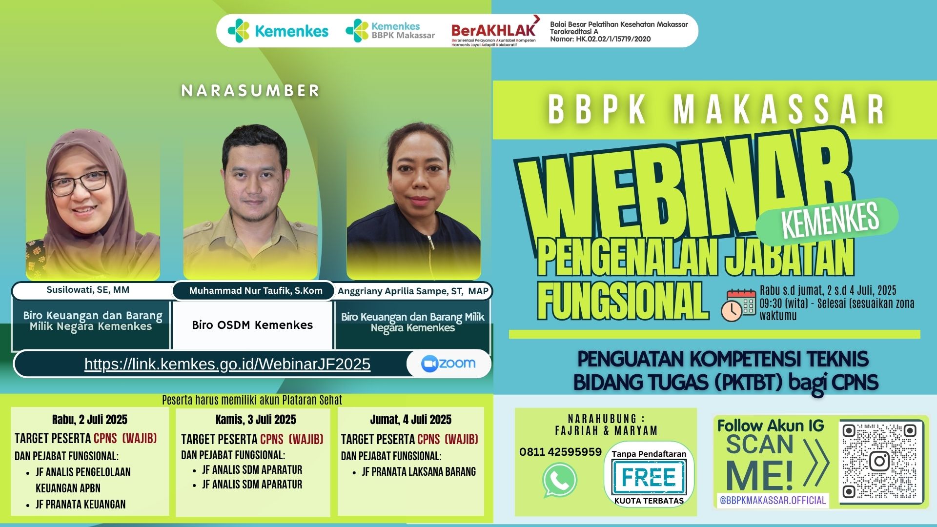 Webinar Penguatan Kompetensi Teknis Bidang Tugas (PKTBT) Pengenalan Tugas Dan Fungsi Jabatan Fungsional Analis Pengelolaan Keuangan APBN dan Jabatan Fungsional Pranata Keuangan APBN