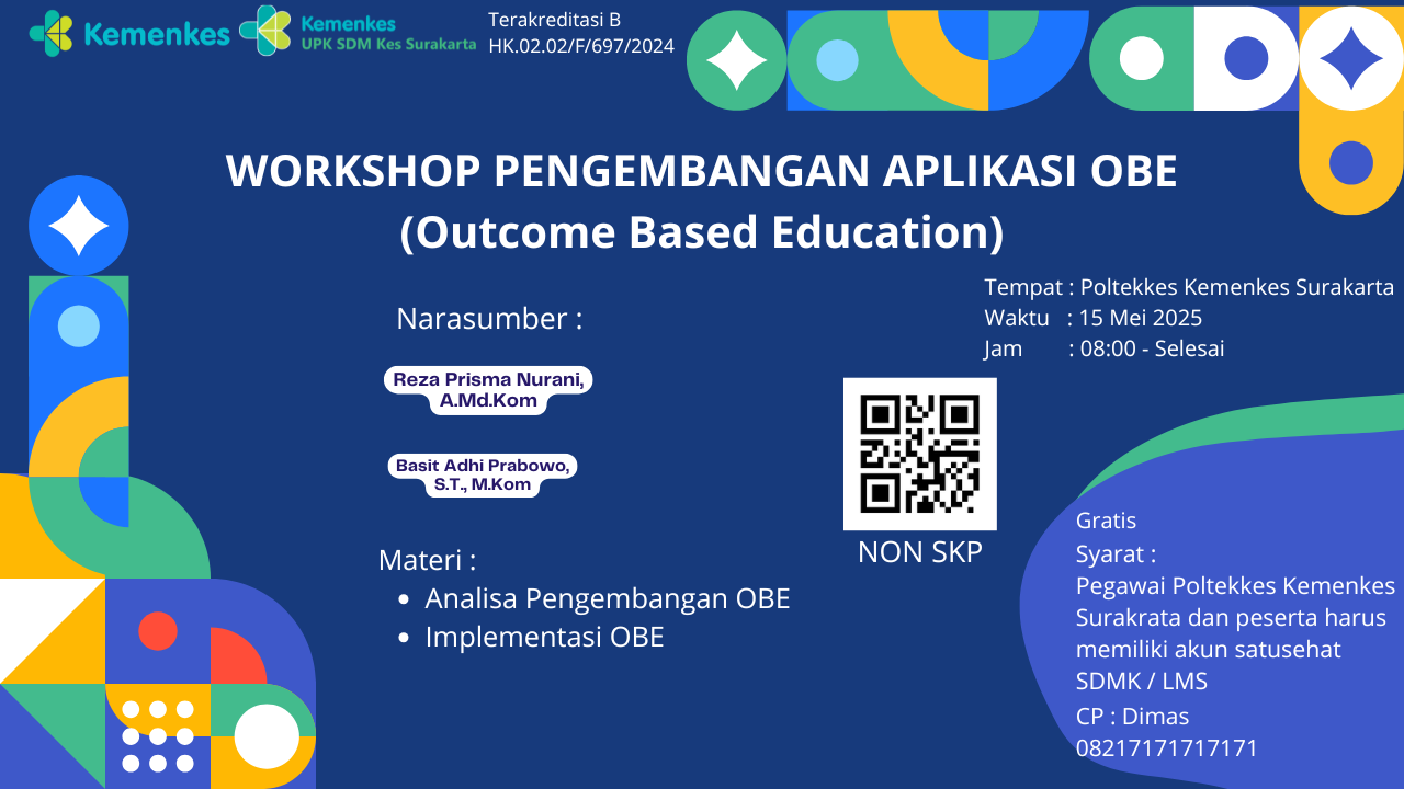 Workshop pengembangan aplikasi OBE (Outcome Based Education) LMS Poltekkes Kemenkes Surakarta