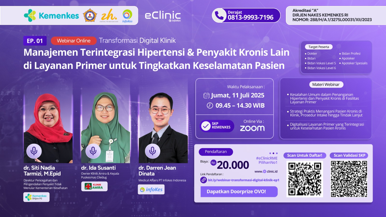 Manajemen Terintegrasi Hipertensi & Penyakit Kronis Lain di Layanan Primer untuk Tingkatkan Keselamatan Pasien Angkatan 1