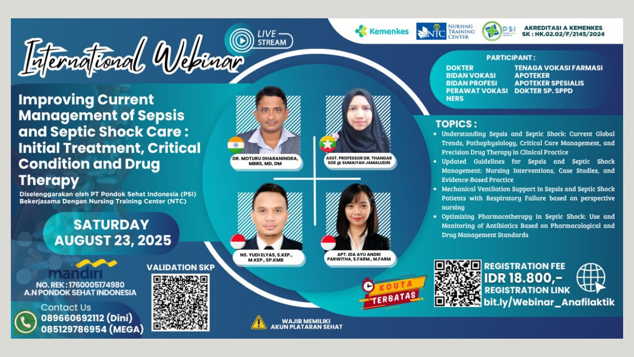Improving Current Management of Sepsis and Septic Shock Care : Initial Treatment, Critical Condition and Drug Therapy Angkatan 1
