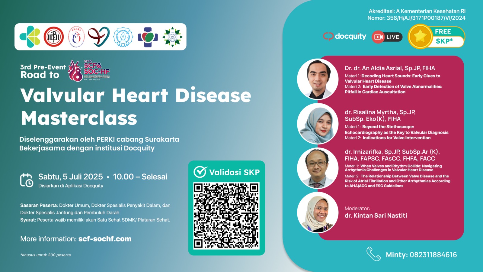 WEBINAR  “Valvular Heart Disease Masterclass” Angkatan 1