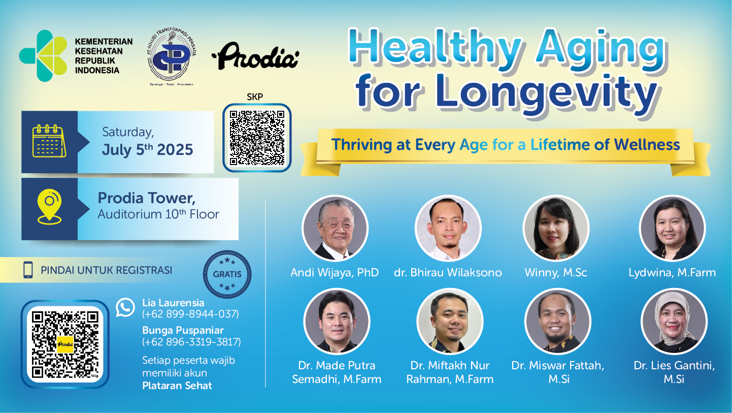 9th Prodia Scientific Day – Healthy Aging for Longevity  Angkatan 1