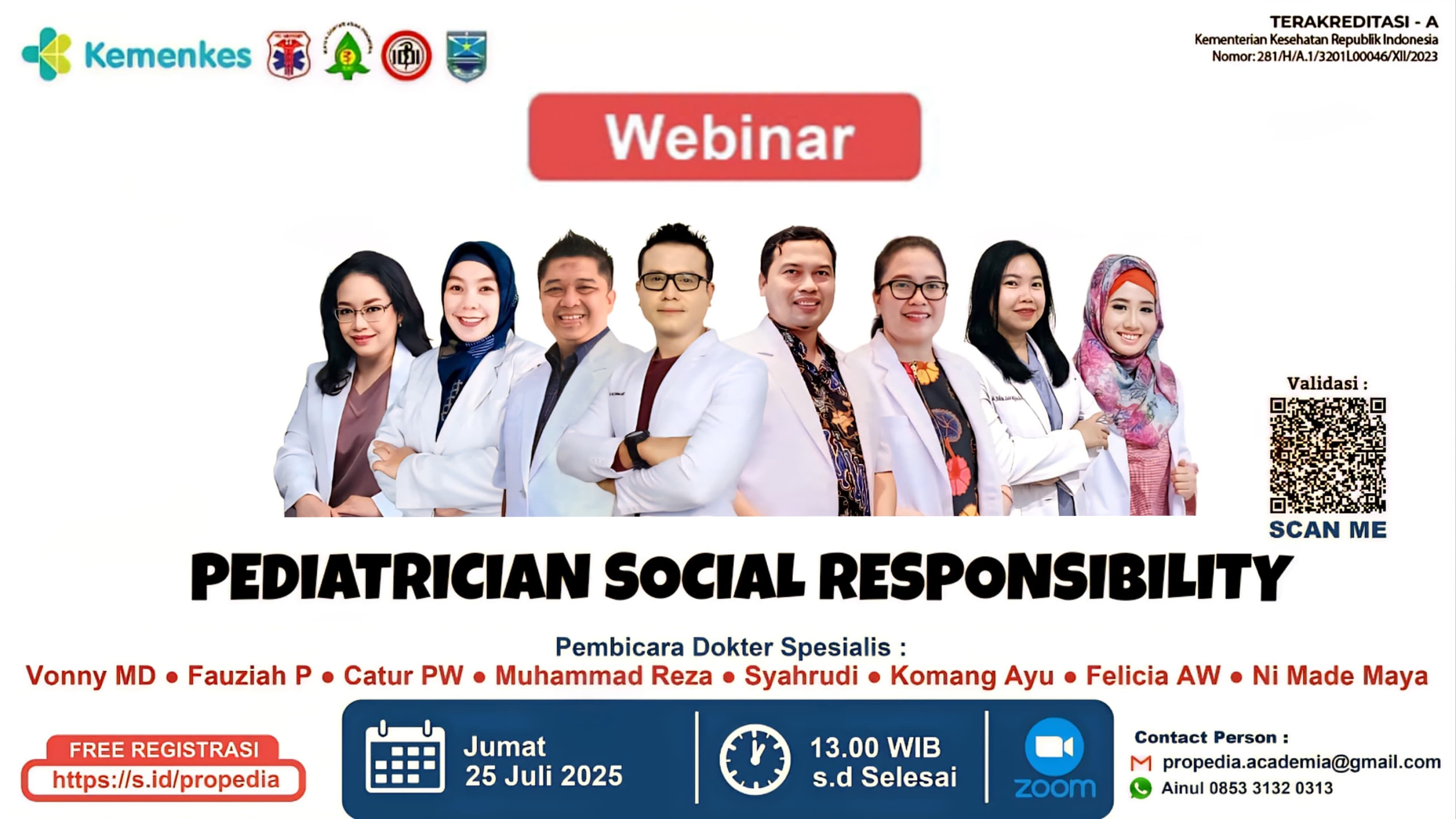 Webinar Pediatrician Social Responsibility Angkatan 1