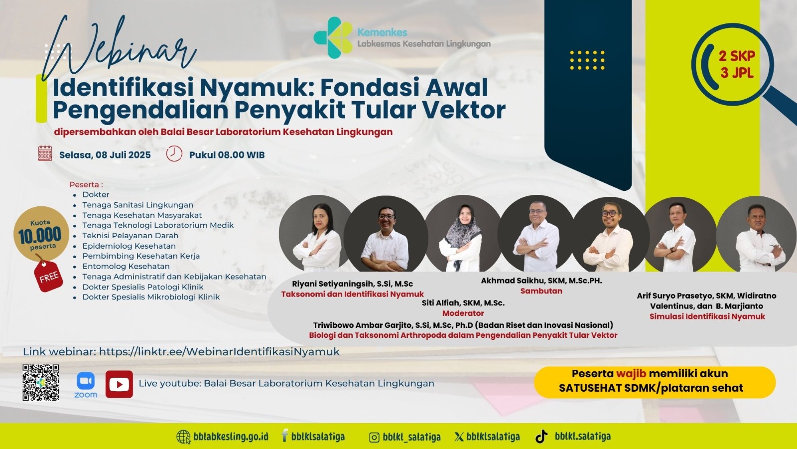 Identifikasi Nyamuk: Fondasi Awal Pengendalian Penyakit Tular Vektor Angkatan 1