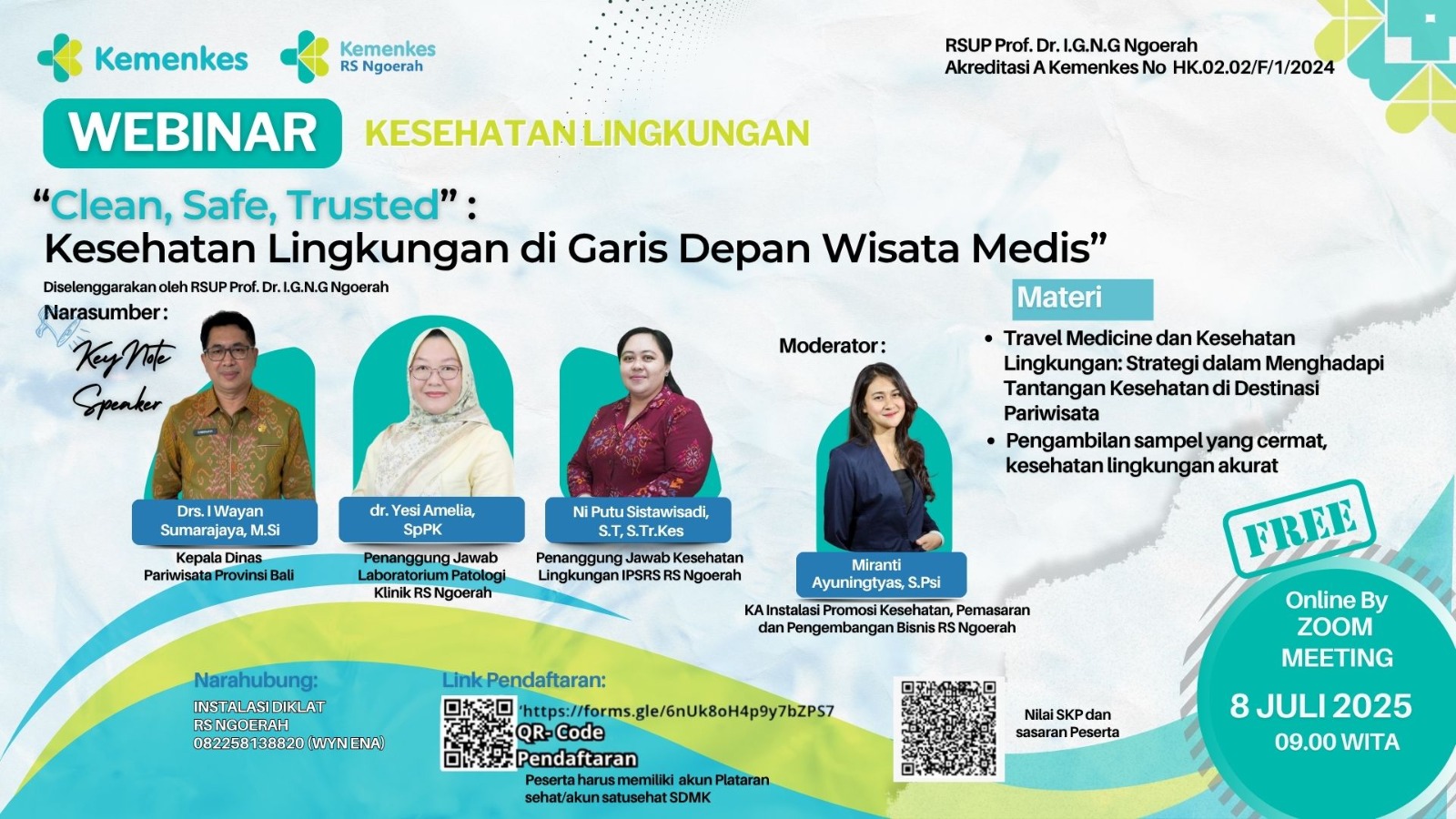 Clean, Safe, Trusted: Kesehatan Lingkungan di Garis Depan Wisata Medis Angkatan 1
