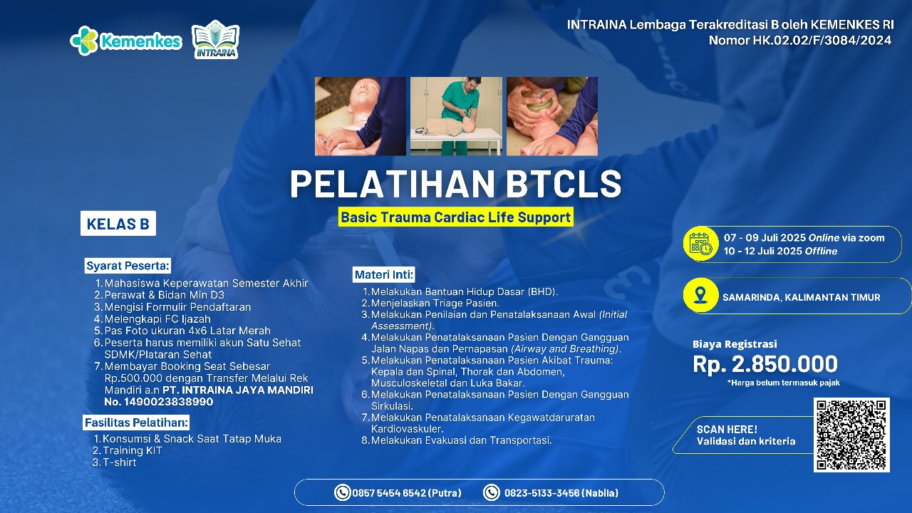 Pelatihan Basic Trauma Cardiac Life Support (BTCLS) Angkatan 9