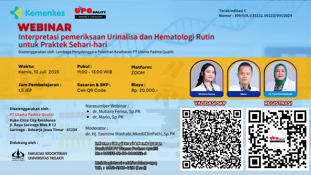 Interpretasi pemeriksaan Urinalisa dan Hematologi Rutin untuk Praktek Sehari-hari Angkatan 1